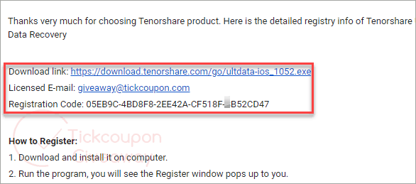 tenorshare registration key free